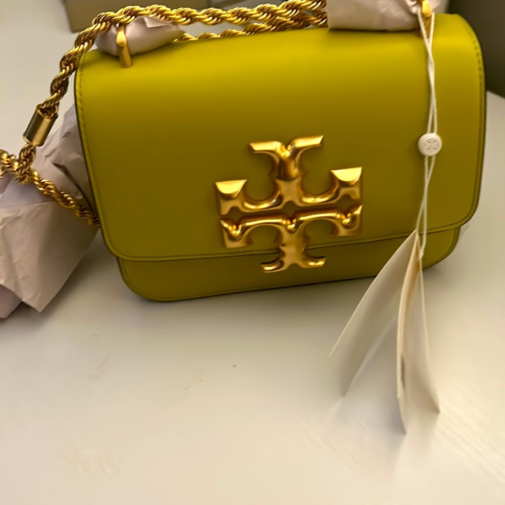 Tory Burch Small Eleanor Convertible Leather Shoulder Bag AUTHENTIC - Picture 2 of 7